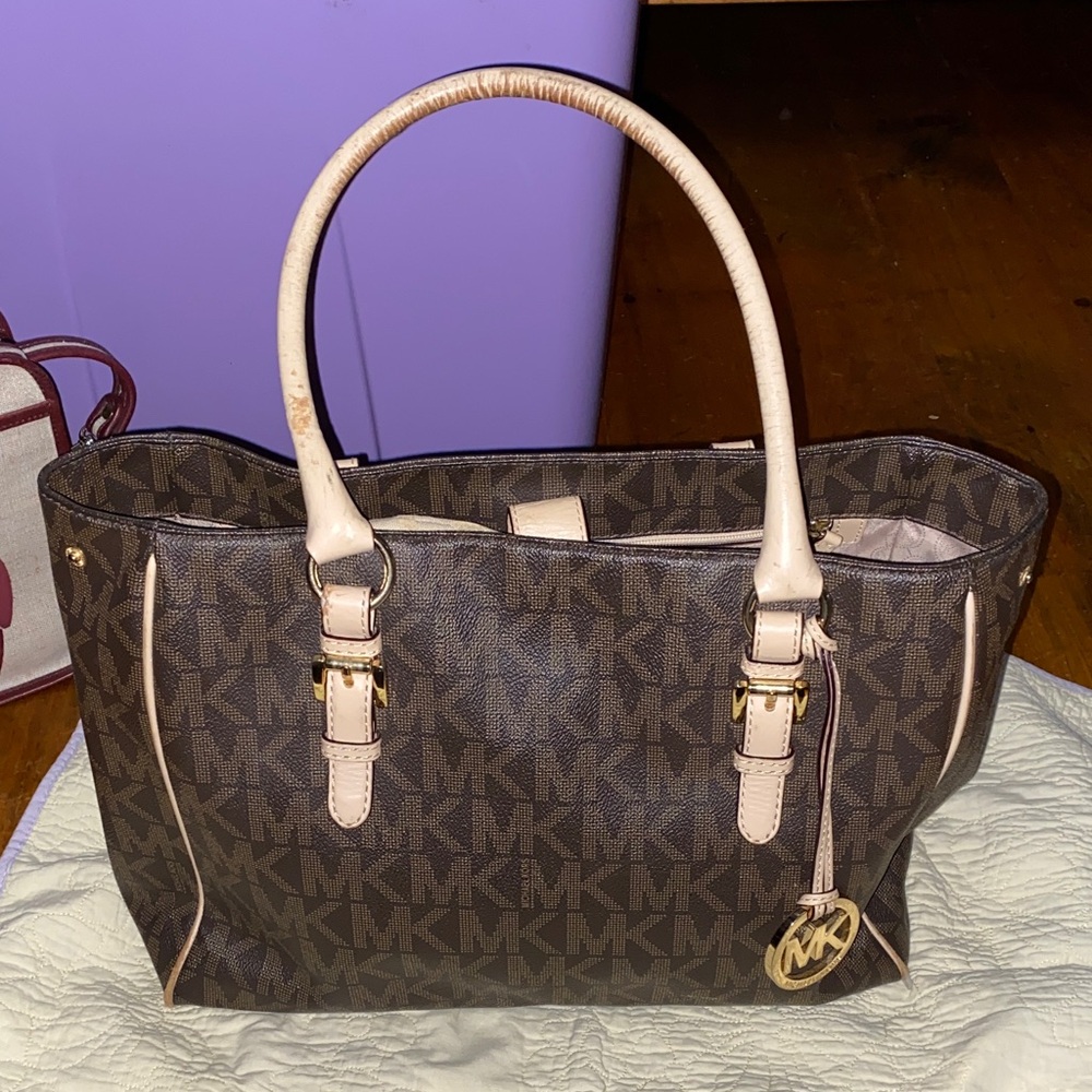 Michael Kors Dark Brown Monogram Tote